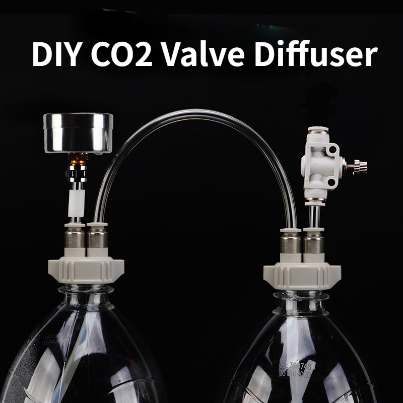 Aquarium Liquid Carbon - DIY CO2 Katup Diffuser Pasokan Akuarium