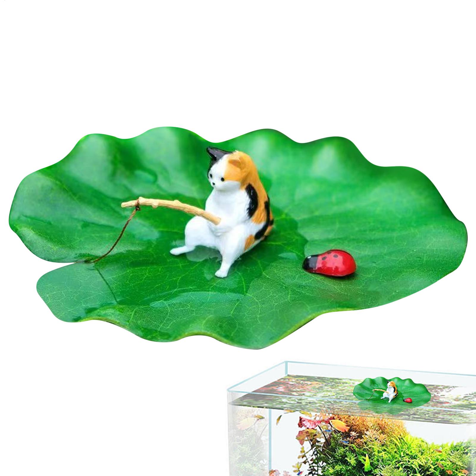 Aquarium Plants Live - Dekorasi Akuarium Model Ikan Kucing Mengambang,