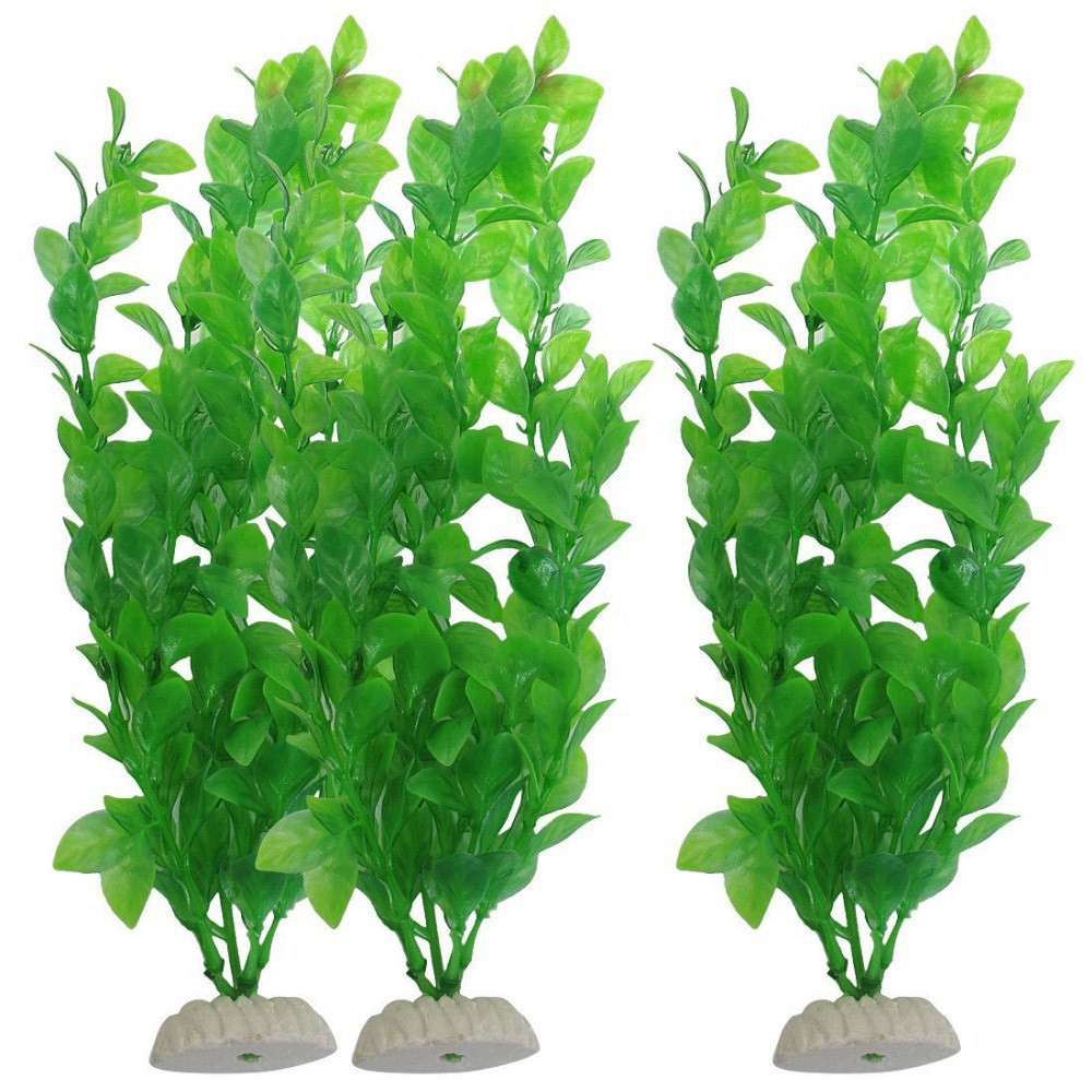 Aquarium Plants Live - 3 BH ornamen rumput buatan tanaman
