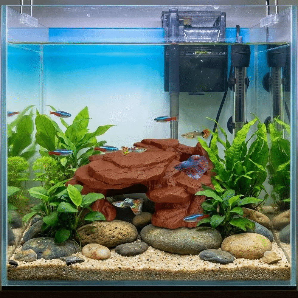 Ornamen Batu Akuarium 3D Print - Aquarium Driftwood ulasan dan harga