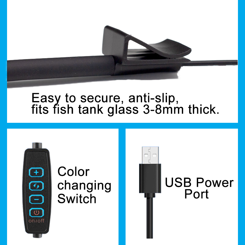 Lampu LED Akuarium USB Lampu T - Aquarium Plant Light ulasan dan harga