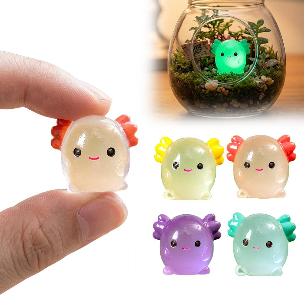 Miniatur Axolotl Bercahaya Dal - Aquarium Moss ulasan dan harga