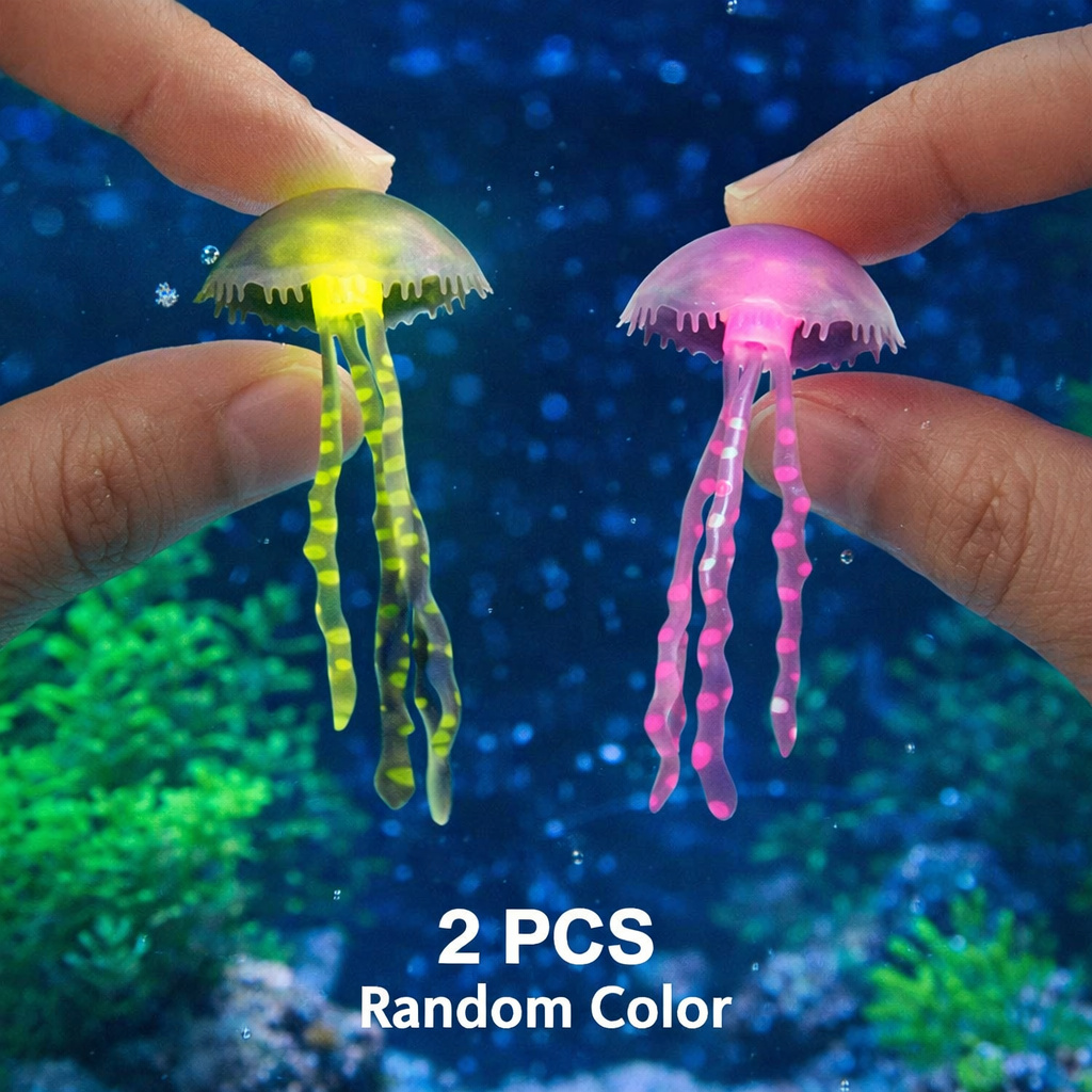 Ubur-ubur Simulasi Bercahaya 2 - Aquarium Plants Live ulasan dan harga