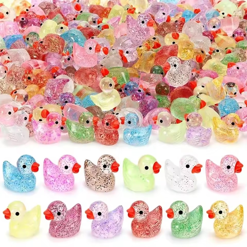 ~ Bebek Miniatur dari Resin de - Plant Aquarium Pot ulasan dan harga